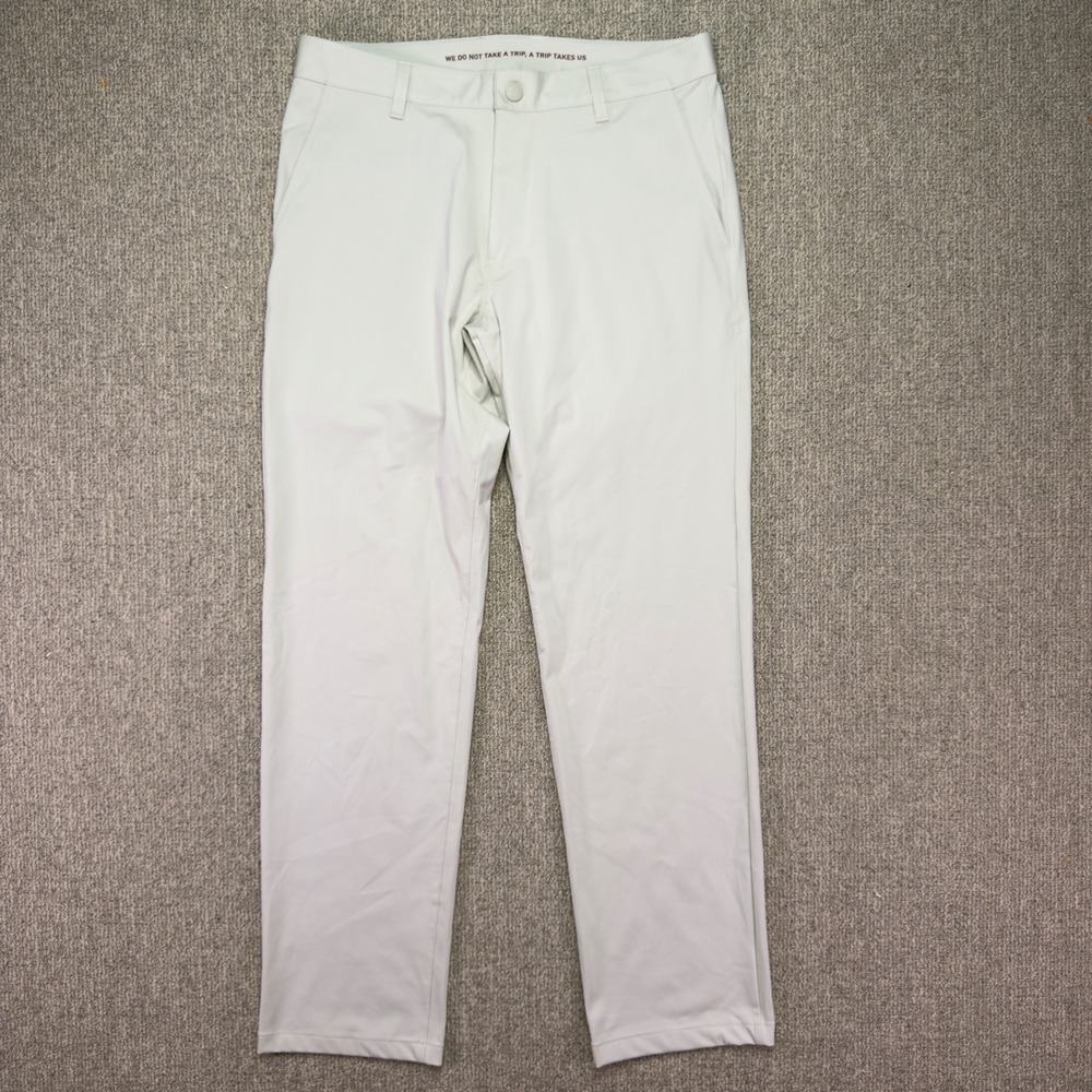 Rhone Commuter Pant Slim Fit Stone Gray Mens Size 31 Style 100161 Golf Trousers